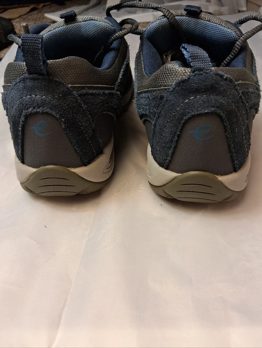 Easy Spirit Exploremap Walking Shoes Navy Blue Mesh Sneaker Women's Size 8M